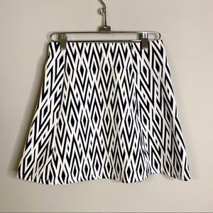 Zara Trafaluc Chevron Print Mini Skirt